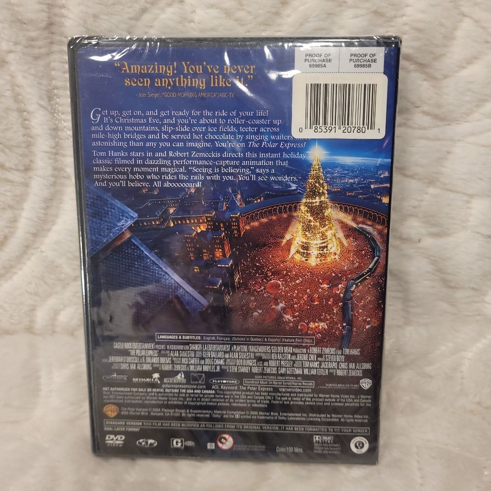The Polar Express Full Screen DVD Edition Christmas Holiday Trains New Sealed - Picture 2 of 6